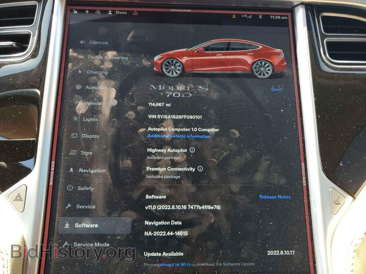2015 TESLA MODEL S - VIN: 5YJSA1S28FF090101 - Photo 9
