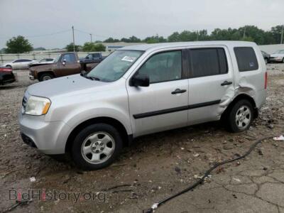 2013 Honda PILOT LX, серебристый — VIN 5FNYF3H25DB044169, Copart