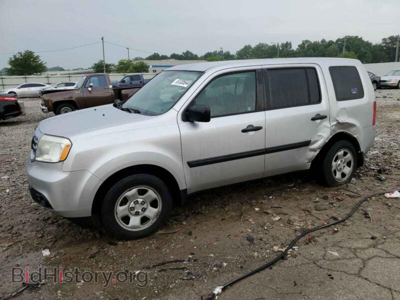 2013 Honda PILOT LX (VIN 5FNYF3H25DB044169) — фото 1 из 13, Copart, повреждение: бок