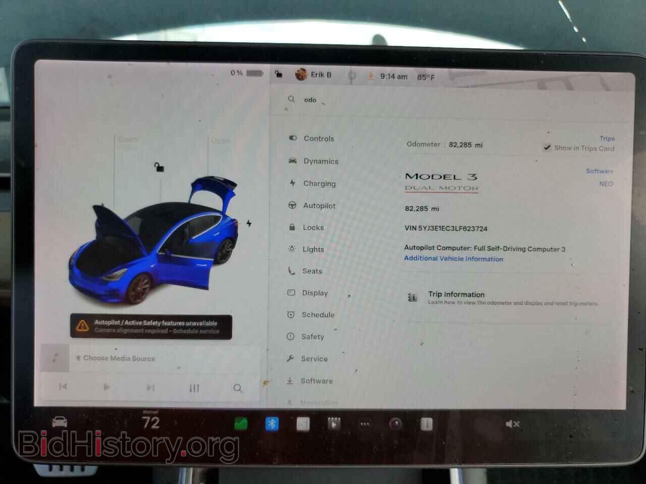 2020 TESLA MODEL 3 - VIN: 5YJ3E1EC3LF623724 - Фото 9