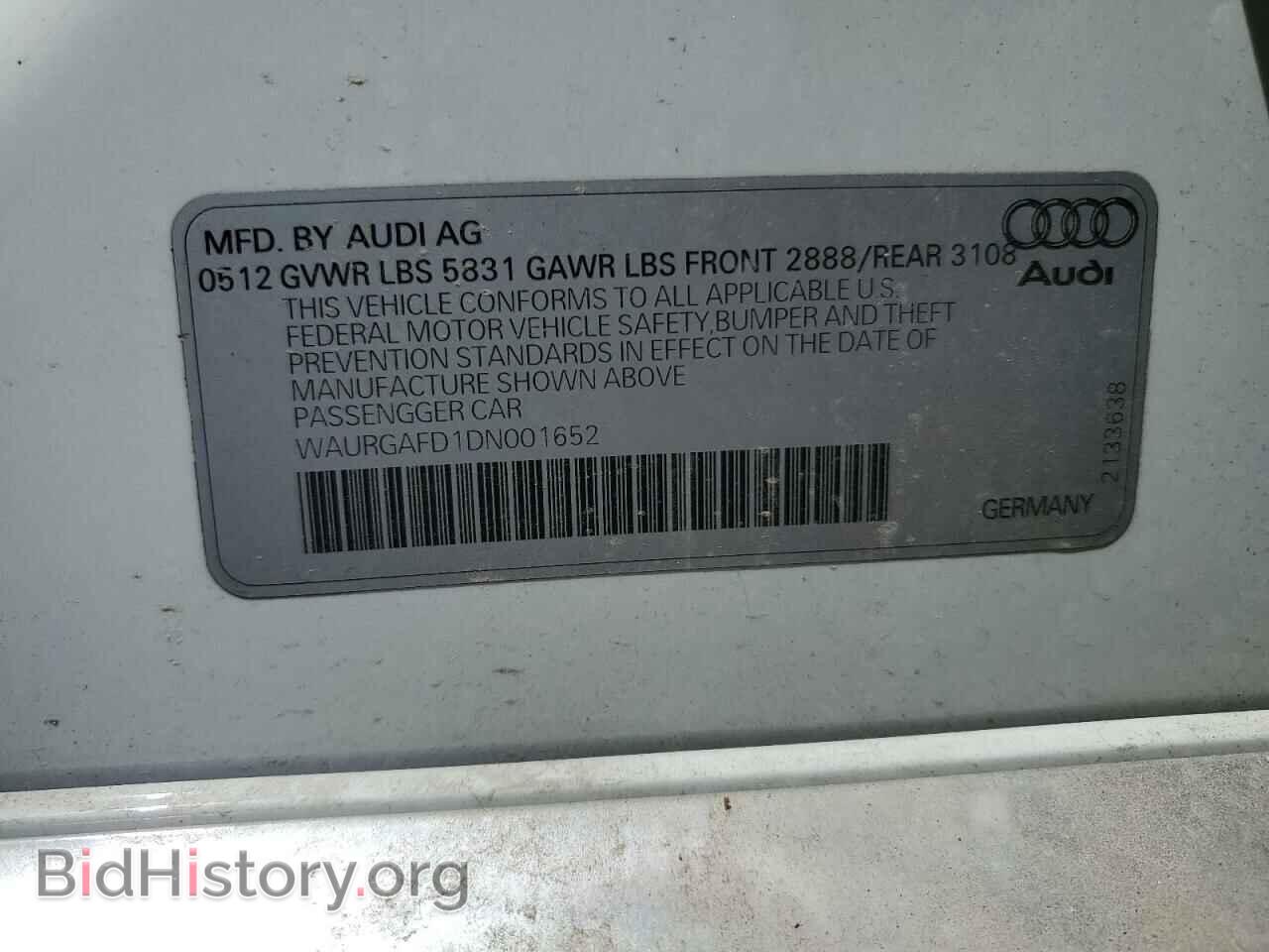 2013 AUDI A8 - VIN: WAURGAFD1DN001652 - Фото 12