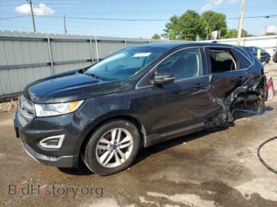 2015 Ford EDGE SEL, black — VIN 2FMTK4J90FBB88923, Copart
