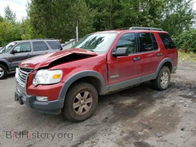 2006 Ford EXPLORER Explorer X, burgundy — VIN 1FMEU73E86UB32012, Copart