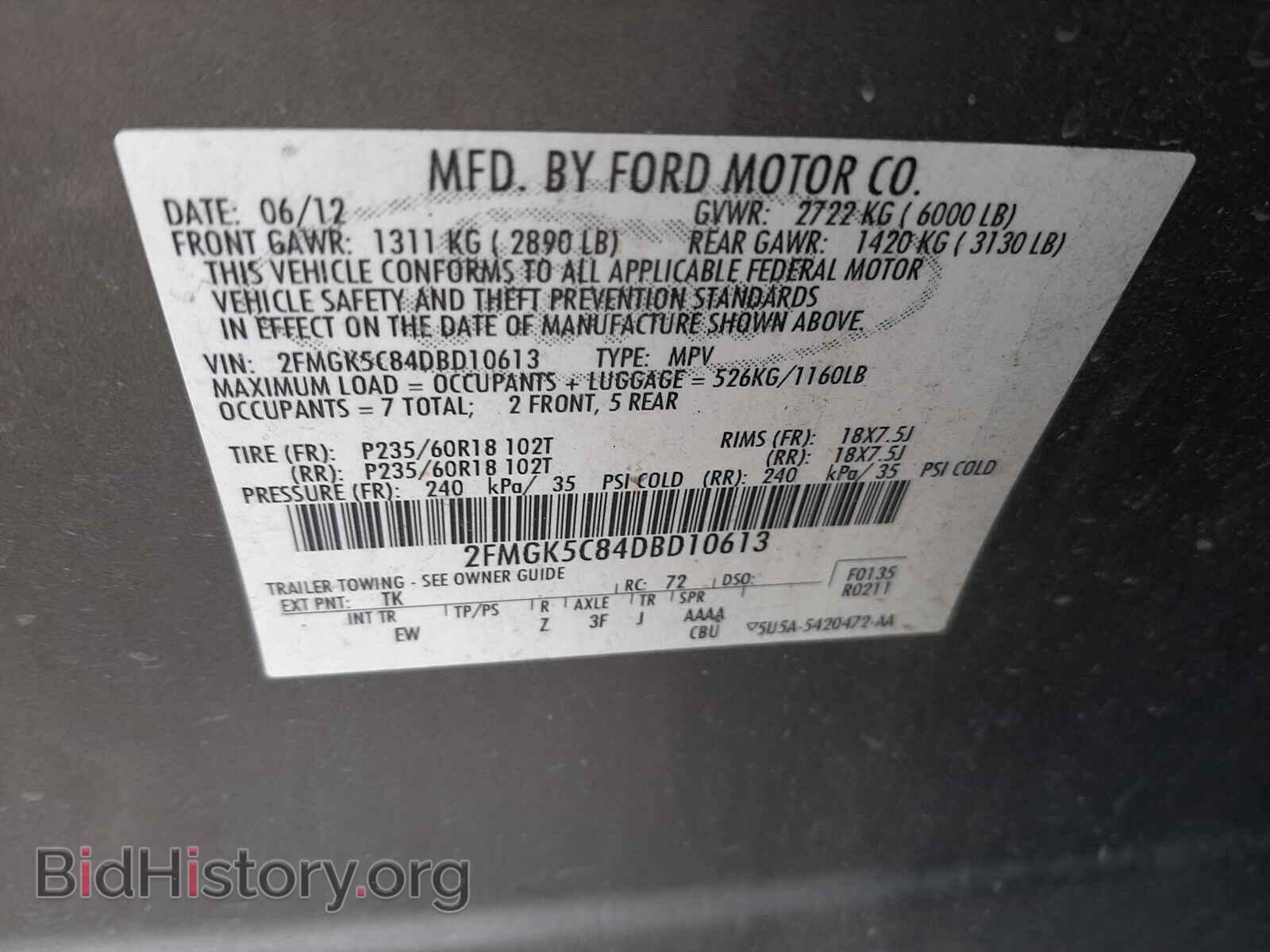 2013 FORD FLEX - VIN: 2FMGK5C84DBD10613 - Photo 10