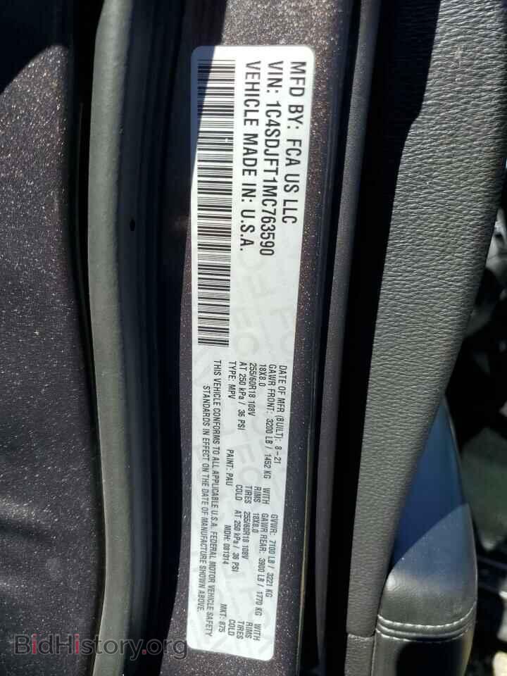 2021 DODGE DURANGO - VIN: 1C4SDJFT1MC763590 - Photo 13