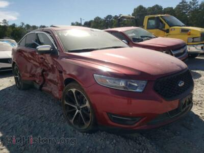 2014 Ford TAURUS Taurus LIM, красный — VIN 1FAHP2F81EG105156, Copart