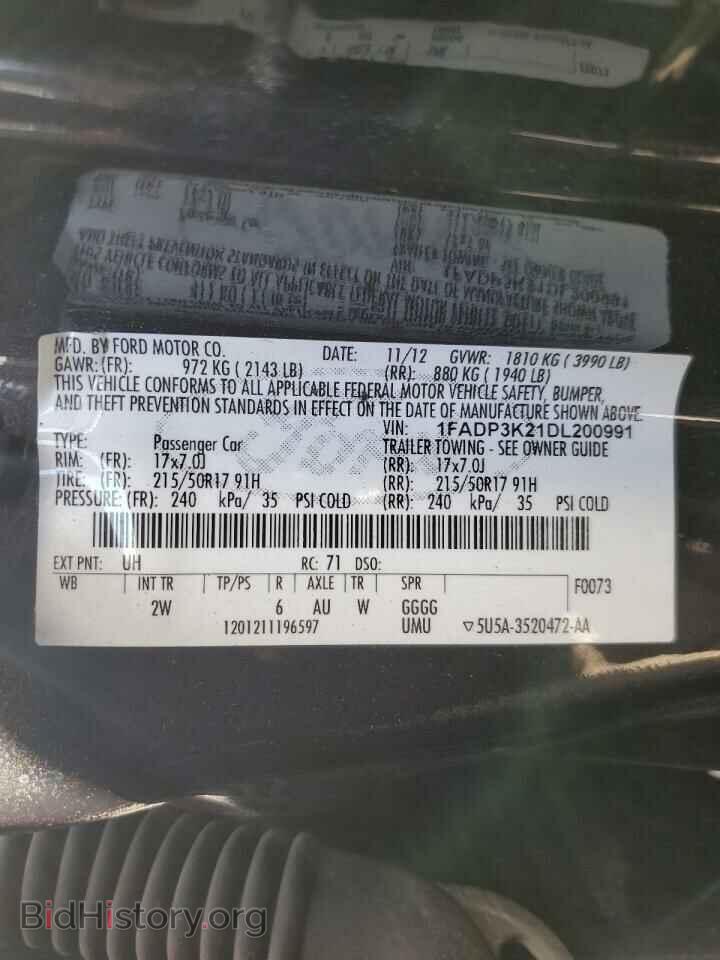 2013 FORD FOCUS - VIN: 1FADP3K21DL200991 - Photo 13