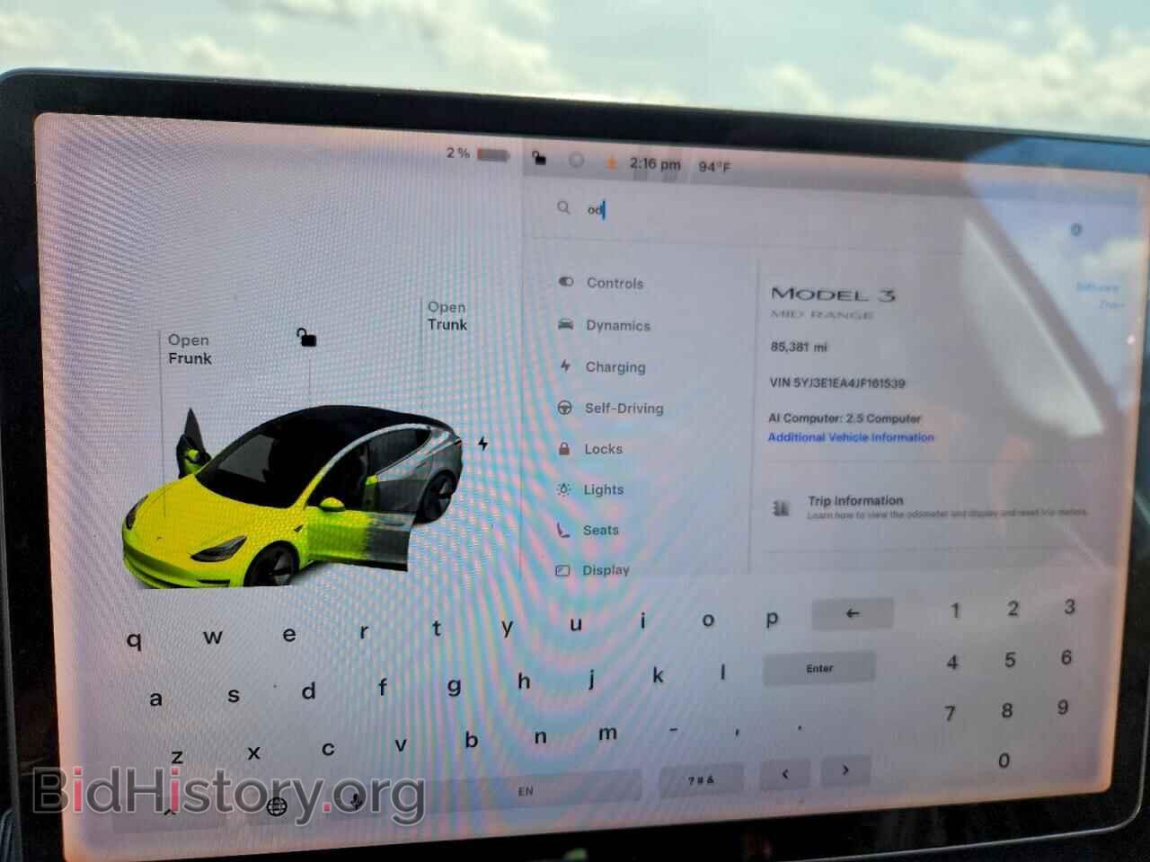 2018 TESLA MODEL 3 - VIN: 5YJ3E1EA4JF161539 - Фото 9