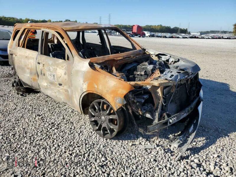 2016 Dodge DURANGO Durango R/ (VIN 1C4SDHCT2GC387094) — photo 1 of 10, Copart, damage: burn