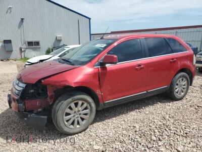 2010 Ford EDGE Limited, красный — VIN 2FMDK4KC7ABB52590, Copart