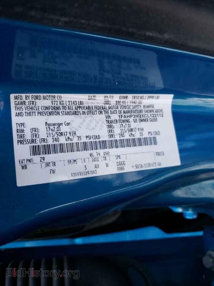 2012 FORD FOCUS - VIN: 1FAHP3M2XCL122112 - Фото 10