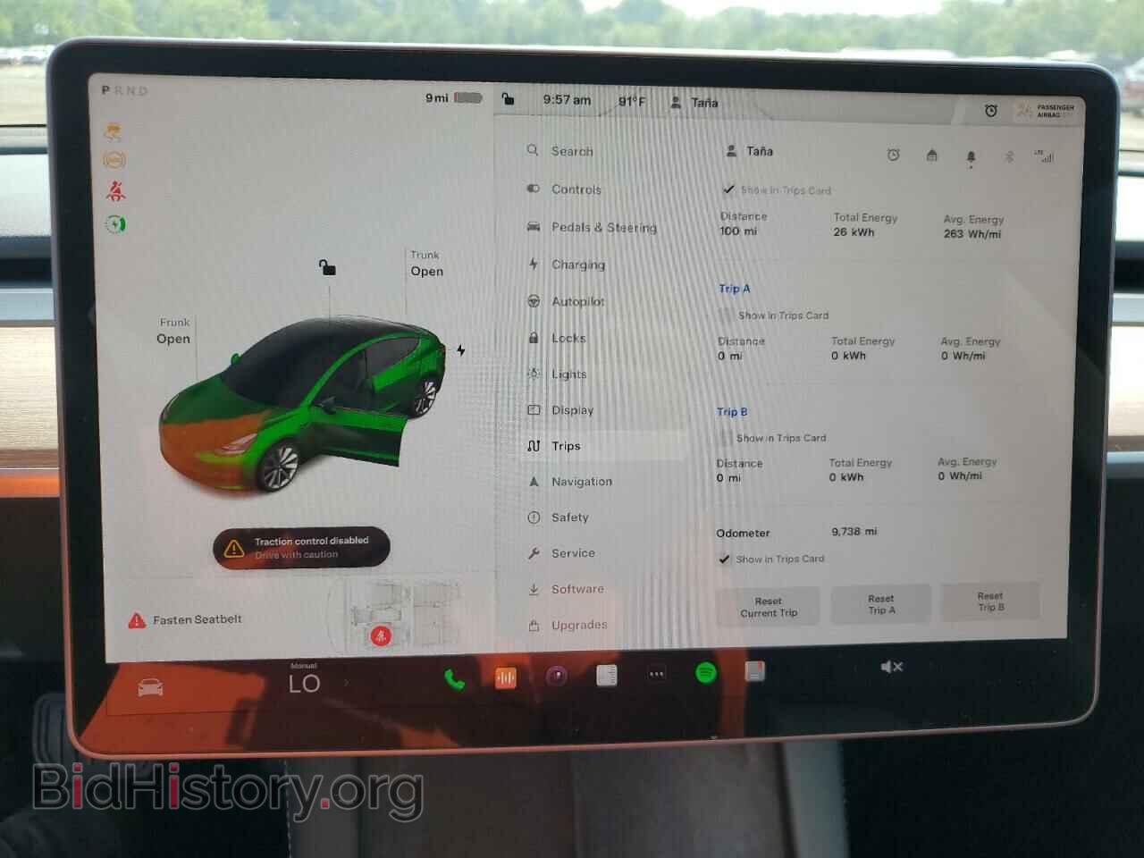 2023 TESLA MODEL 3 - VIN: 5YJ3E1EA1PF438897 - Фото 9