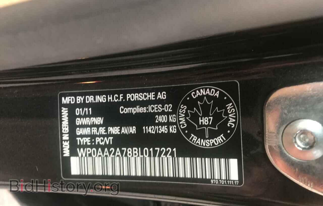 2011 PORSCHE PANAMERA - VIN: WP0AA2A78BL017221 - Фото 10