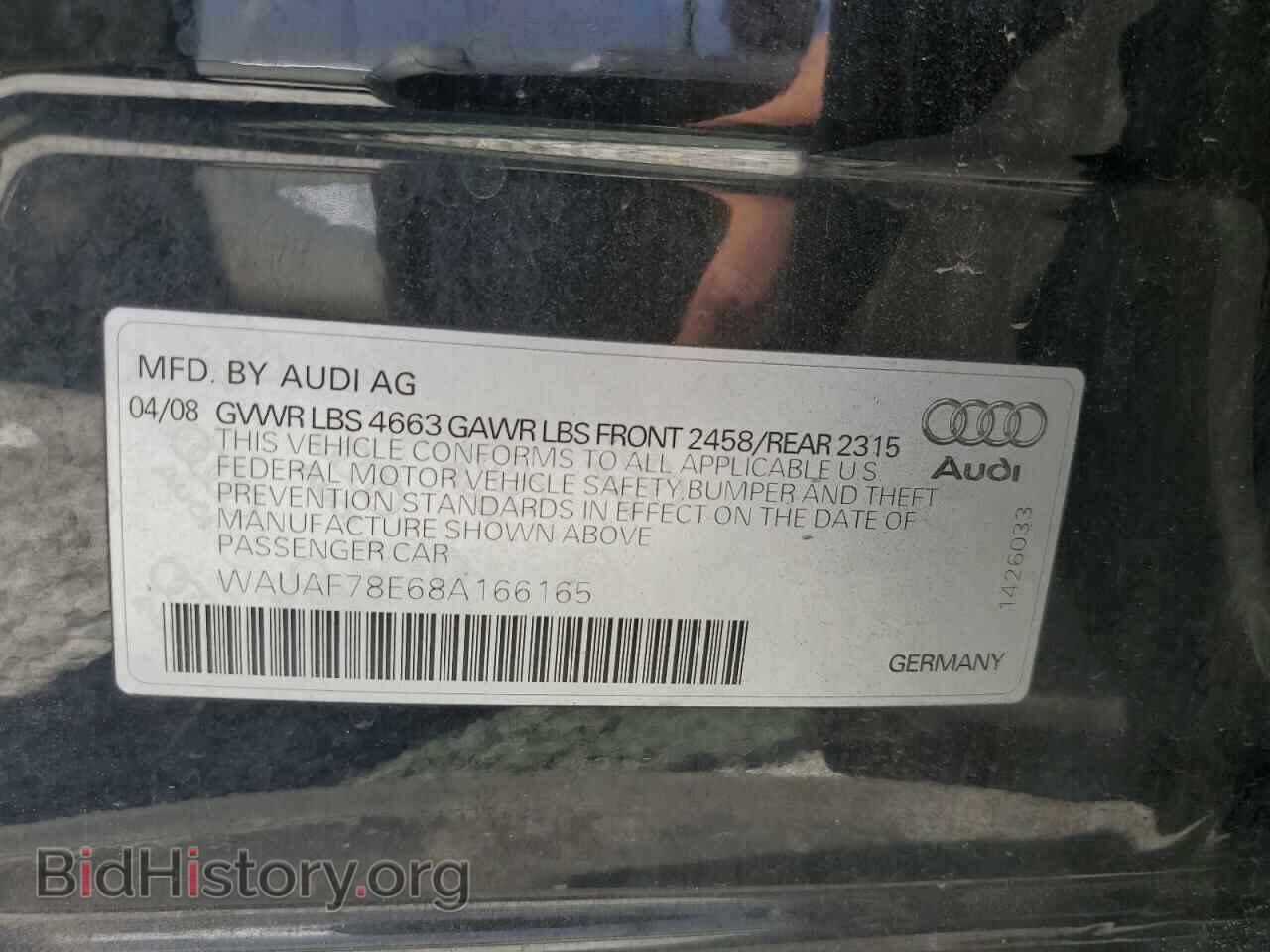 2008 AUDI A4 - VIN: WAUAF78E68A166165 - Photo 12