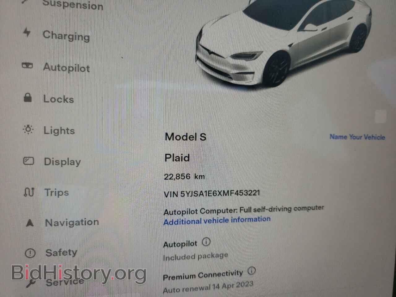 2021 TESLA MODEL S - VIN: 5YJSA1E6XMF453221 - Фото 9