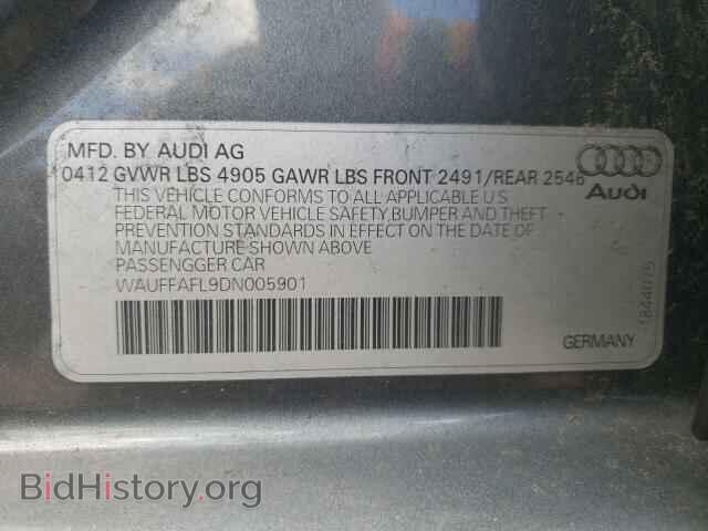 2013 AUDI A4 - VIN: WAUFFAFL9DN005901 - Фото 10