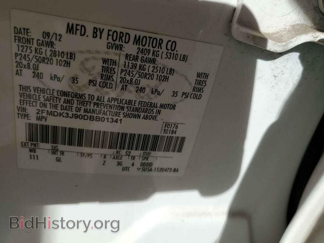 2013 FORD EDGE - VIN: 2FMDK3J90DBB01341 - Photo 13