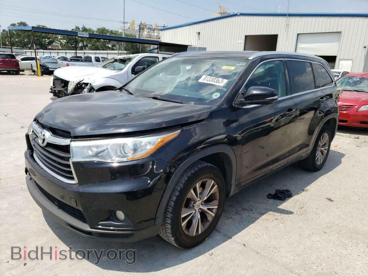 Photo 5TDKKRFH3FS041961 - TOYOTA HIGHLANDER 2015