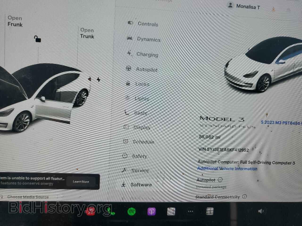 2019 TESLA MODEL 3 - VIN: 5YJ3E1EA6KF412952 - Фото 9