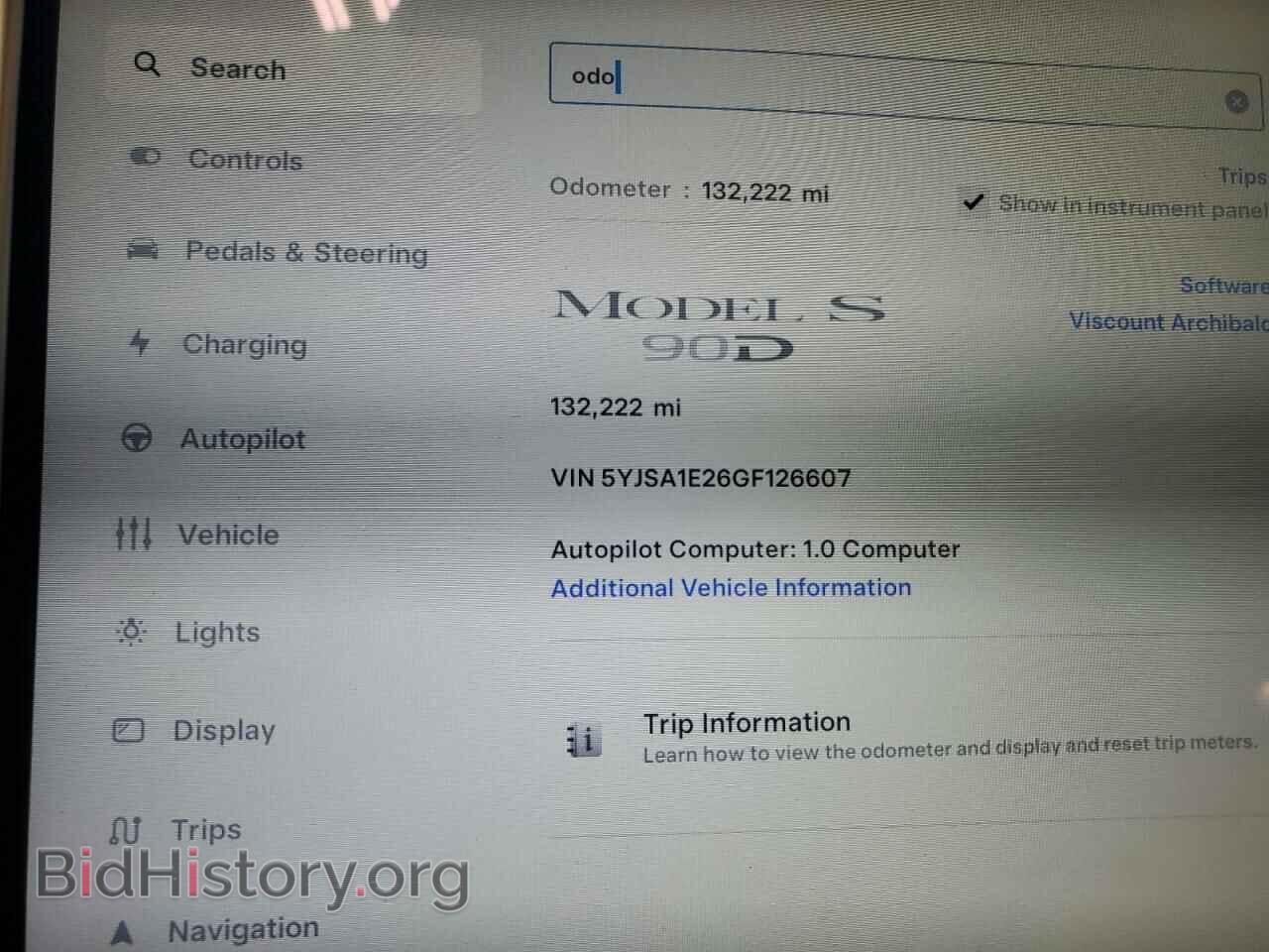 2016 TESLA MODEL S - VIN: 5YJSA1E26GF126607 - Photo 9