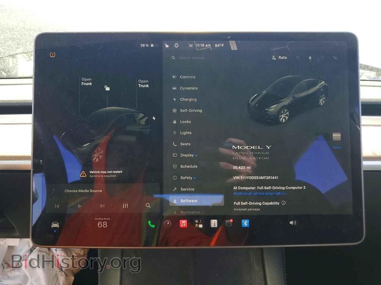 2021 TESLA MODEL Y - VIN: 5YJYGDEE4MF261441 - Photo 9