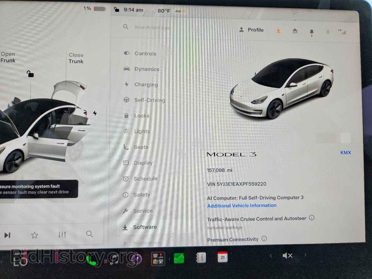 2023 TESLA MODEL 3 - VIN: 5YJ3E1EAXPF559220 - Фото 9