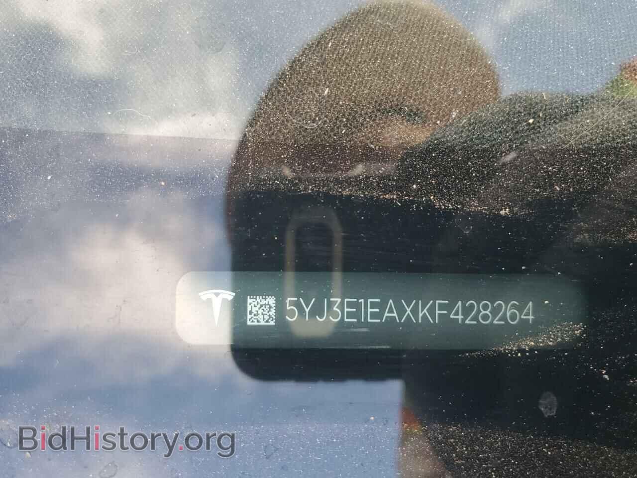 2019 TESLA MODEL 3 - VIN: 5YJ3E1EAXKF428264 - Фото 12