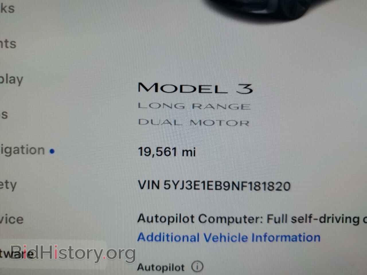 2022 TESLA MODEL 3 - VIN: 5YJ3E1EB9NF181820 - Фото 9