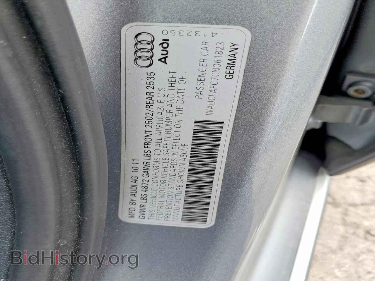 2012 AUDI A6 - VIN: WAUCFAFC7CN061823 - Photo 12