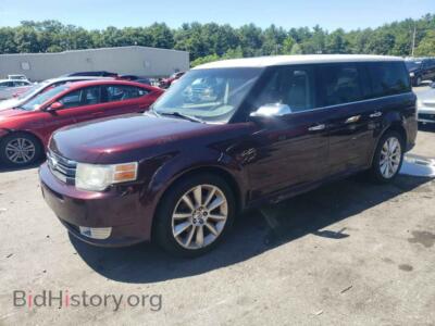 2011 Ford FLEX Limited, maroon — VIN 2FMHK6DTXBBD10285, Copart