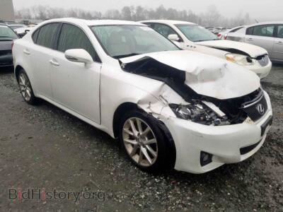 2012 Lexus IS IS 250, белый — VIN JTHCF5C23C5054890, Copart