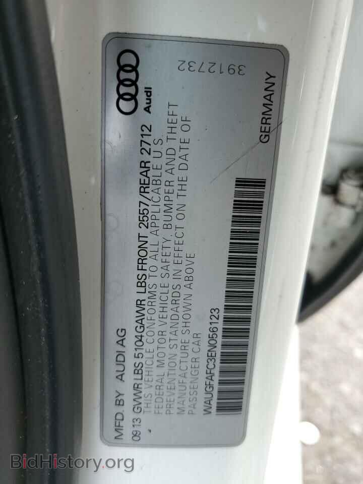 2014 AUDI A6 - VIN: WAUGFAFC3EN056123 - Фото 10