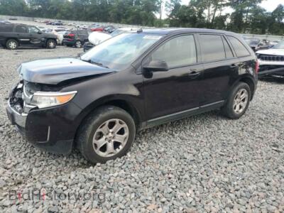 2014 Ford EDGE SEL, black — VIN 2FMDK3JC6EBB59936, Copart