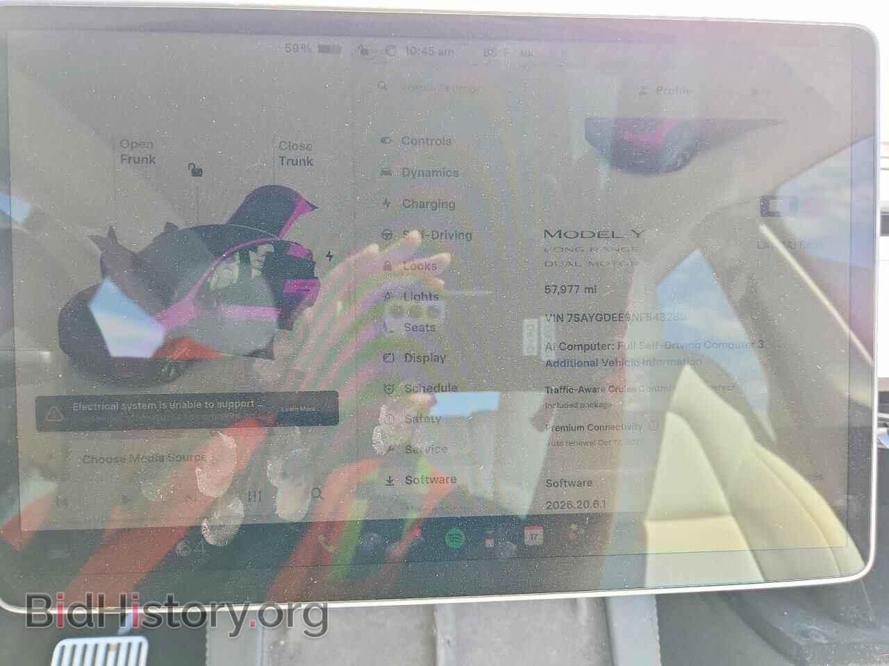 2022 TESLA MODEL Y - VIN: 7SAYGDEE9NF543269 - Фото 9