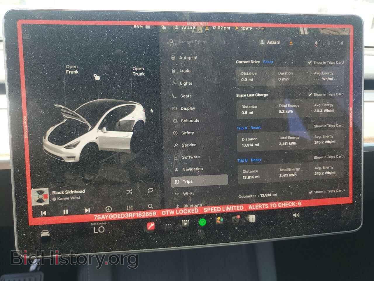 2024 TESLA MODEL Y - VIN: 7SAYGDED3RF182859 - Photo 9