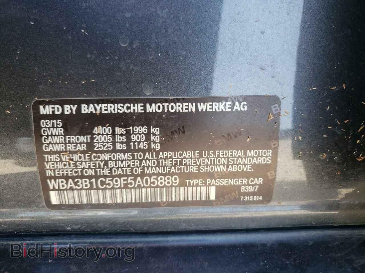 2015 BMW 3 SERIES - VIN: WBA3B1C59F5A05889 - Фото 10