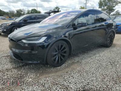 2023 Tesla MODEL X, black — VIN 7SAXCBE62PF376387, Copart