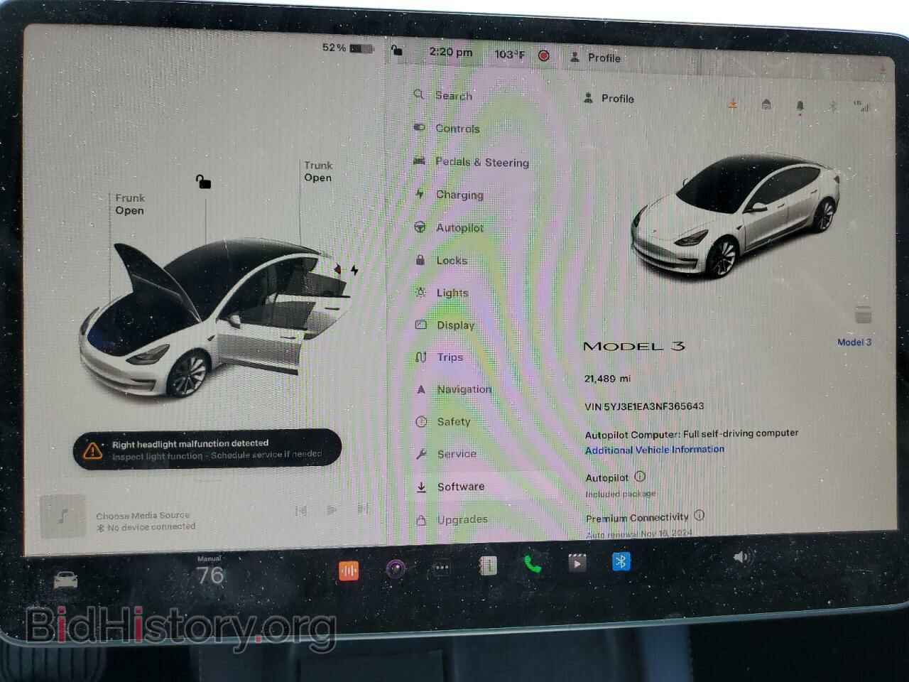 2022 TESLA MODEL 3 - VIN: 5YJ3E1EA3NF365643 - Фото 9