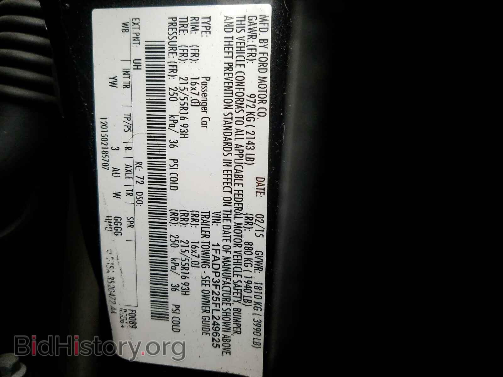 2015 FORD FOCUS SE - VIN: 1FADP3F25FL249625 - Фото 10