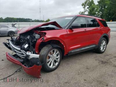 2024 Ford EXPLORER XLT, красный — VIN 1FMSK7DH0RGA23418, Copart
