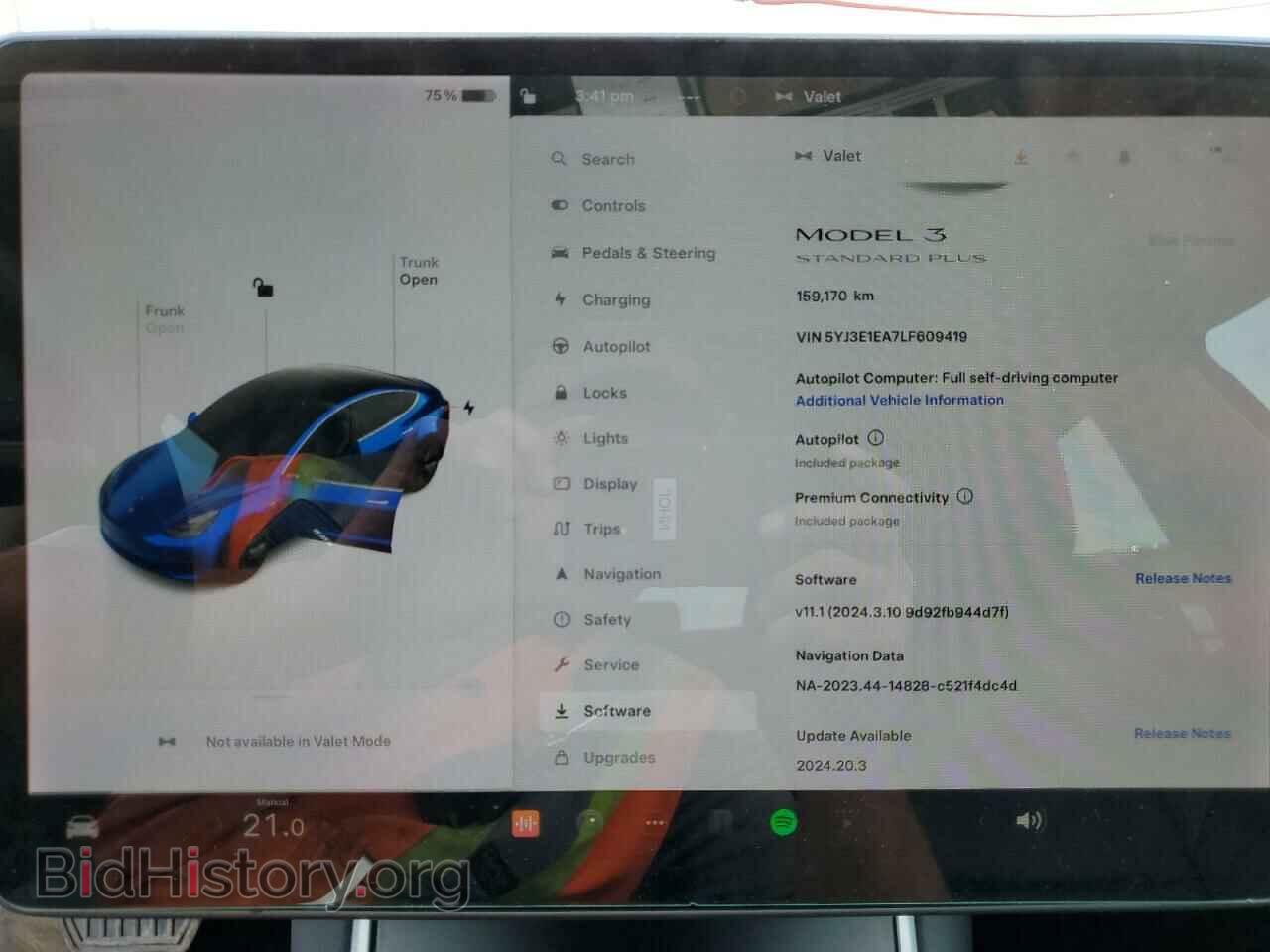 2020 TESLA MODEL 3 - VIN: 5YJ3E1EA7LF609419 - Фото 9