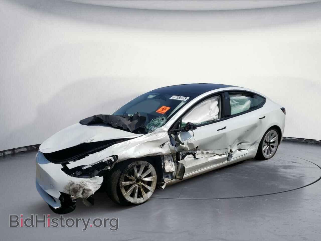 Photo 5YJ3E1EA3NF287445 - TESLA MODEL 3 2022