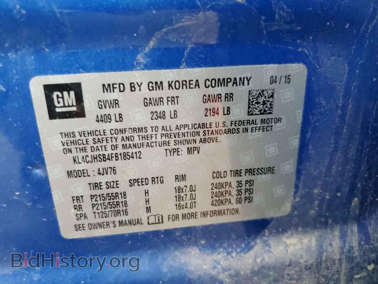 2015 BUICK ENCORE - VIN: KL4CJHSB4FB185412 - Photo 12