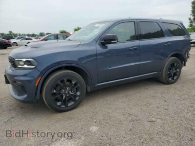 2021 Dodge DURANGO GT, синий — VIN 1C4RDJDG7MC720022, Copart