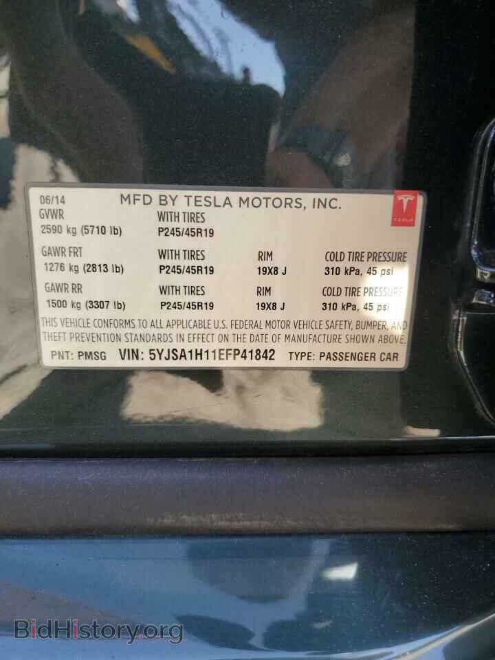 2014 TESLA MODEL S - VIN: 5YJSA1H11EFP41842 - Photo 13