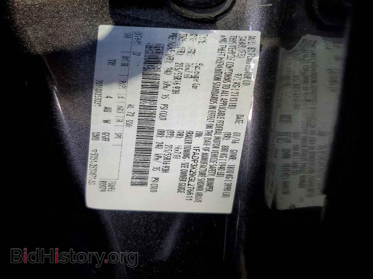 2016 FORD FOCUS - VIN: 1FADP3K29GL276611 - Photo 14