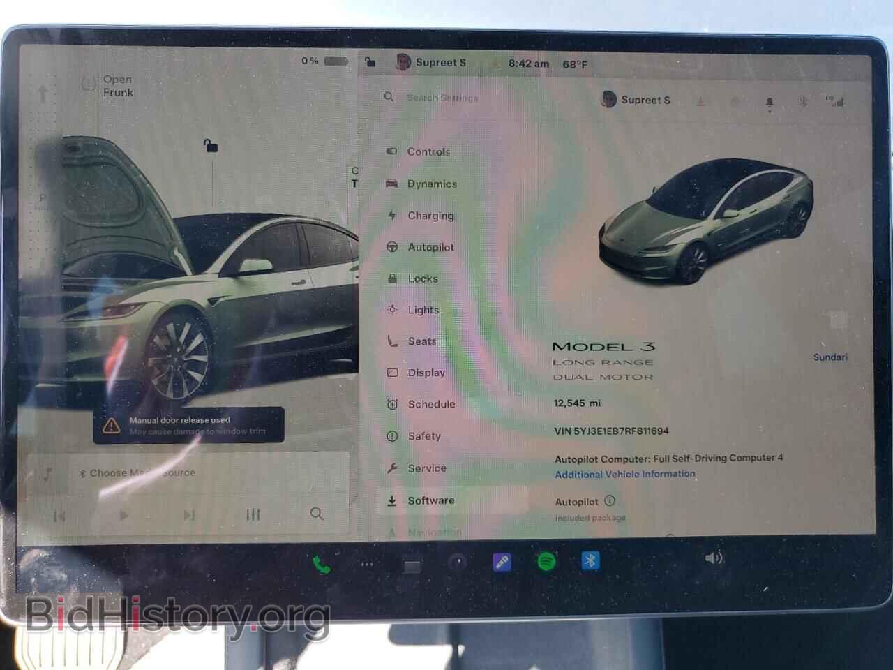 2024 TESLA MODEL 3 - VIN: 5YJ3E1EB7RF811694 - Фото 9