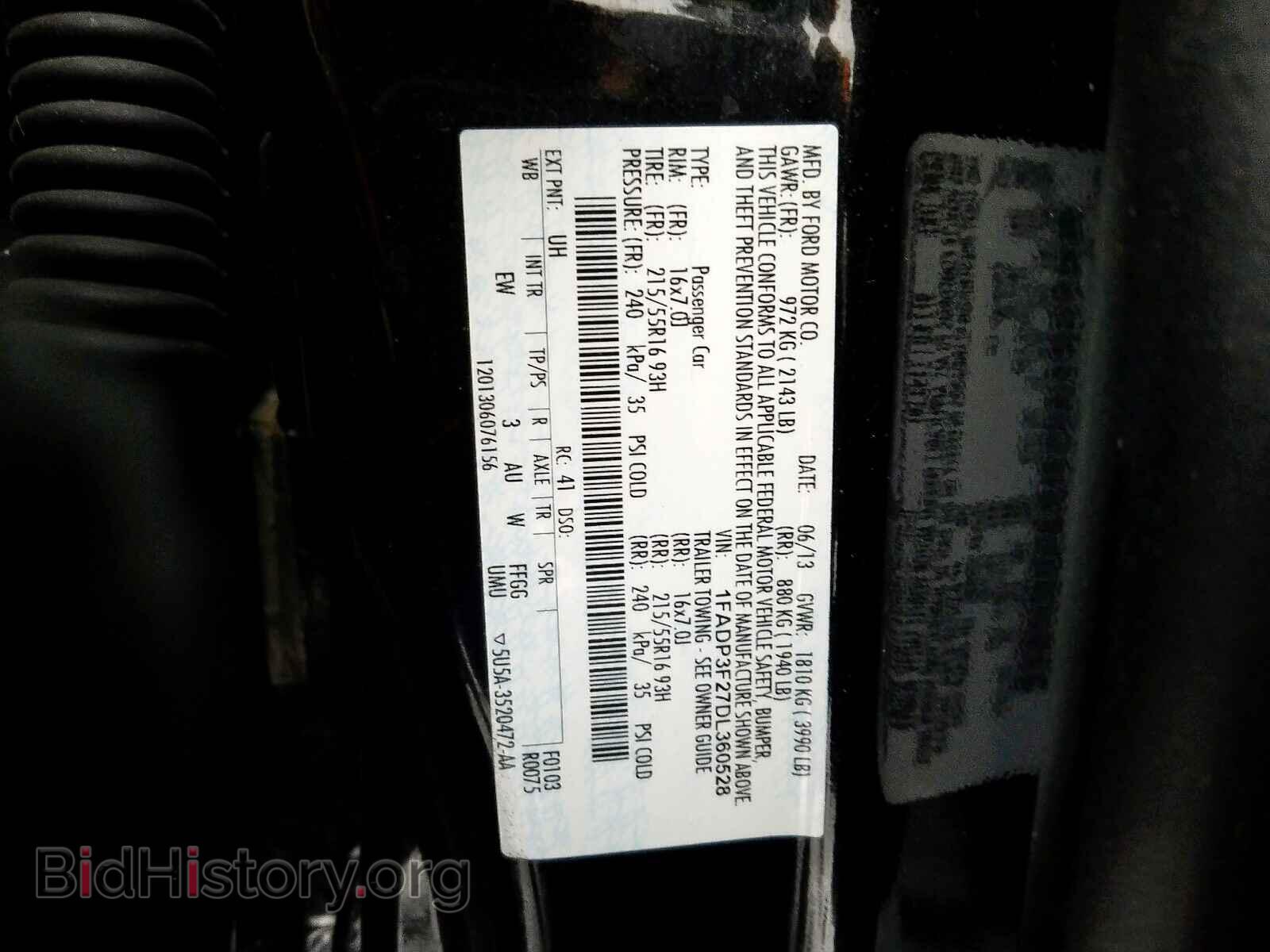 2013 FORD FOCUS - VIN: 1FADP3F27DL360528 - Photo 10