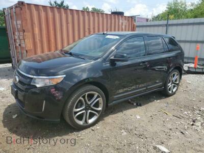 2013 Ford EDGE Sport, черный — VIN 2FMDK4AK4DBA87808, Copart