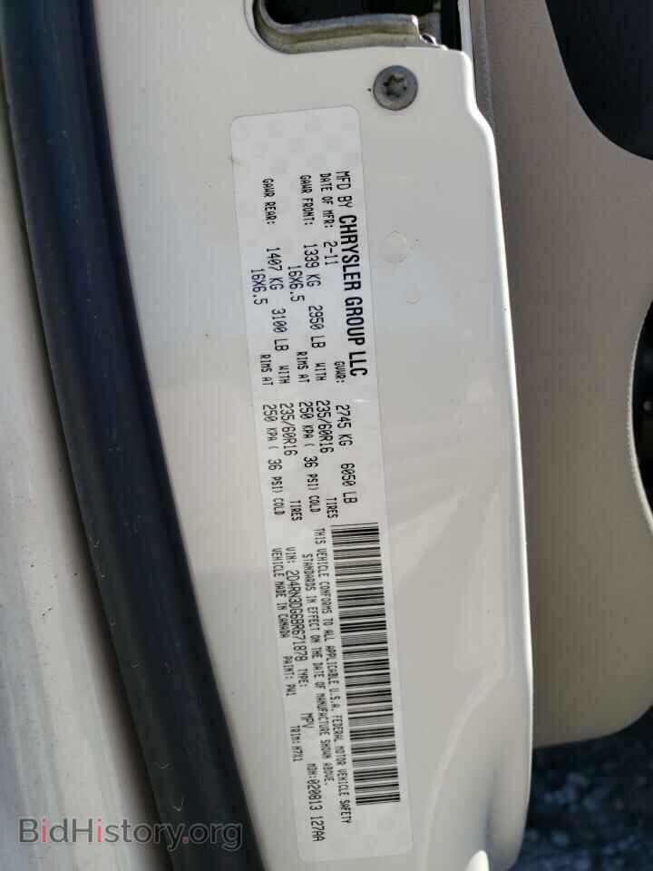 2011 DODGE CARAVAN - VIN: 2D4RN3DG6BR671878 - Фото 10